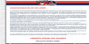 [PSG] Communiqué du 15/01/2026